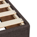 Pat boxspring cu saltea Maro închis 100 x 200 cm Țesătură - WALTI WALTI