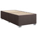 Pat boxspring cu saltea Maro închis 100 x 200 cm Țesătură - WALTI WALTI