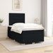 Pat boxspring cu saltea Negru 120 x 190 cm Țesătură - WALTI WALTI