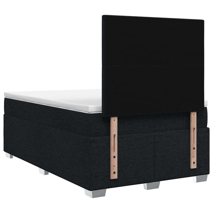 Pat boxspring cu saltea Negru 120 x 190 cm Țesătură - WALTI WALTI