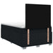 Pat boxspring cu saltea Negru 120 x 190 cm Țesătură - WALTI WALTI