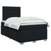 Pat boxspring cu saltea Negru 120 x 190 cm Țesătură - WALTI WALTI