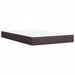 Pat boxspring cu saltea Maro închis 120 x 190 cm Țesătură - WALTI WALTI