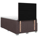 Pat boxspring cu saltea Maro închis 120 x 190 cm Țesătură - WALTI WALTI