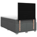 Pat boxspring cu saltea Gri închis 120 x 200 cm Țesătură - WALTI WALTI