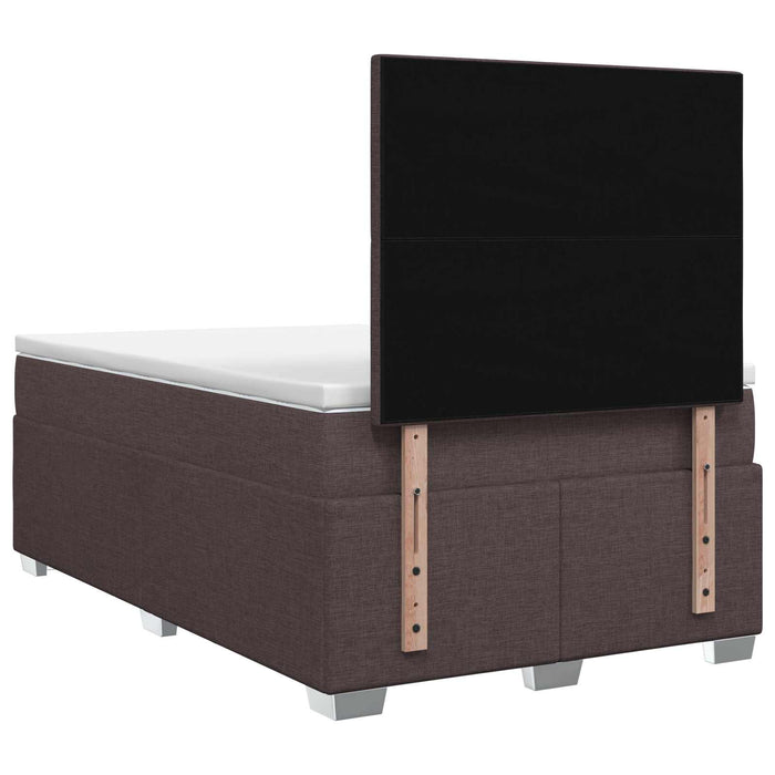 Pat boxspring cu saltea Maro închis 120 x 200 cm Țesătură - WALTI WALTI