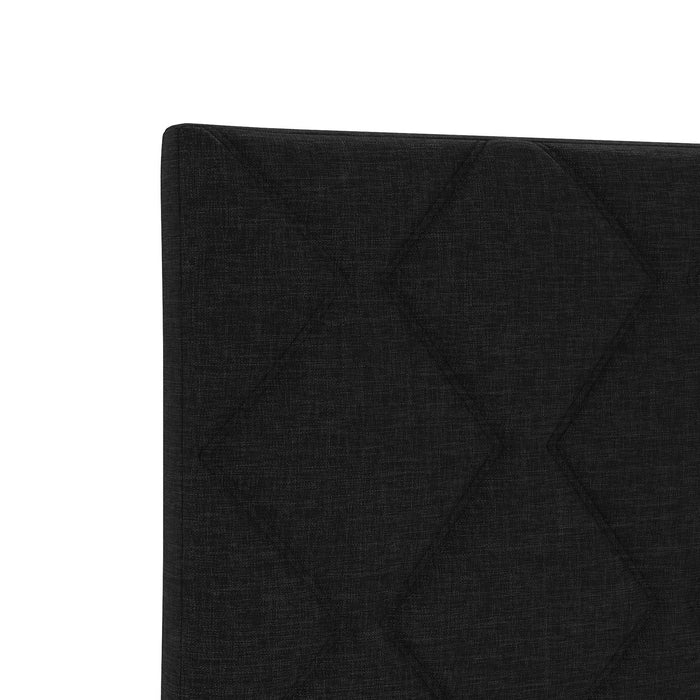 Pat boxspring cu saltea Negru 160 x 200 cm Țesătură - WALTI WALTI