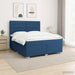Pat boxspring cu saltea albastru 180 x 200 cm Țesătură - WALTI WALTI