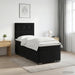 Pat boxspring cu saltea cu benzi LED Negru 80 x 200 cm Catifea - WALTI WALTI