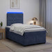 Pat boxspring cu saltea Gri închis 120 x 200 cm Catifea - WALTI WALTI