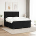 Pat boxspring cu saltea cu benzi LED Negru 160 x 200 cm Catifea - WALTI WALTI
