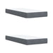 Pat boxspring cu saltea Gri închis 200 x 200 cm Catifea - WALTI WALTI