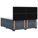 Pat boxspring cu saltea Gri închis 200 x 200 cm Catifea - WALTI WALTI