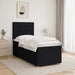 Pat boxspring cu saltea Negru 100 x 200 cm Țesătură - WALTI WALTI