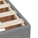 Pat boxspring cu saltea Gri deschis 80 x 200 cm Țesătură - WALTI WALTI
