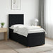 Pat boxspring cu saltea cu benzi LED Negru 80 x 200 cm Țesătură - WALTI WALTI
