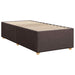 Pat boxspring cu saltea Maro închis 100 x 200 cm Țesătură - WALTI WALTI