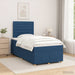 Pat boxspring cu saltea albastru 120 x 190 cm Țesătură - WALTI WALTI