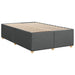 Pat boxspring cu saltea Gri închis 120 x 190 cm Țesătură - WALTI WALTI