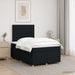 Pat boxspring cu saltea Negru 120 x 190 cm Țesătură - WALTI WALTI