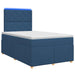 Pat boxspring cu saltea albastru 120 x 190 cm Țesătură - WALTI WALTI