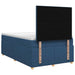 Pat boxspring cu saltea albastru 120 x 190 cm Țesătură - WALTI WALTI