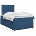 Pat boxspring cu saltea albastru 120 x 190 cm Țesătură - WALTI WALTI