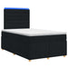 Pat boxspring cu saltea Negru 120 x 200 cm Țesătură - WALTI WALTI
