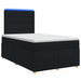 Pat boxspring cu saltea Negru 120 x 200 cm Țesătură - WALTI WALTI