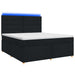 Pat boxspring cu saltea Negru 140 x 190 cm Țesătură - WALTI WALTI