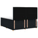 Pat boxspring cu saltea Negru 160 x 200 cm Țesătură - WALTI WALTI