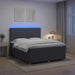 Pat boxspring cu saltea Gri închis 180 x 200 cm Țesătură - WALTI WALTI