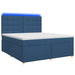 Pat boxspring cu saltea albastru 180 x 200 cm Țesătură - WALTI WALTI