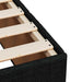 Pat cu arcuri LED și saltea Negru 80 x 200 cm Țesătură - WALTI WALTI
