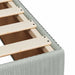 Pat cu arcuri LED și saltea Gri deschis 100 x 200 cm Catifea - WALTI WALTI