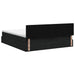 Pat ottoman cu saltea cu headboard Negru 200 x 200 cm Țesătură - WALTI WALTI