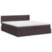 Pat ottoman cu saltea Maro închis 200 x 200 cm Țesătură - WALTI WALTI
