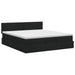 Pat ottoman cu saltea cu headboard Negru 160 x 200 cm Țesătură - WALTI WALTI