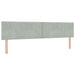 Pat ottoman cu saltea Gri deschis 200 x 200 cm Catifea - WALTI WALTI