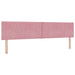 Pat ottoman cu saltea cu headboard Roz 200 x 200 cm Catifea - WALTI WALTI