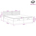Pat ottoman cu saltea cu headboard 2 pcs Gri închis Catifea - WALTI WALTI