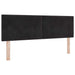 Pat ottoman cu saltea cu headboard 2 buc. Negru Catifea - WALTI WALTI