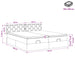 Pat ottoman cu saltea cu headboard 2 buc. Roz Catifea - WALTI WALTI