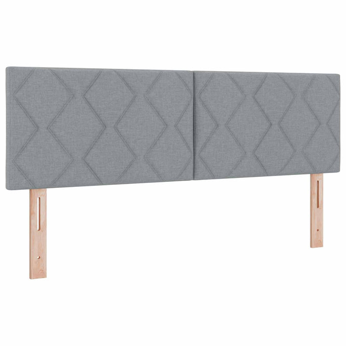 Pat Ottoman cu Saltea și LED Gri deschis 160 x 200 cm Țesătură WALTI