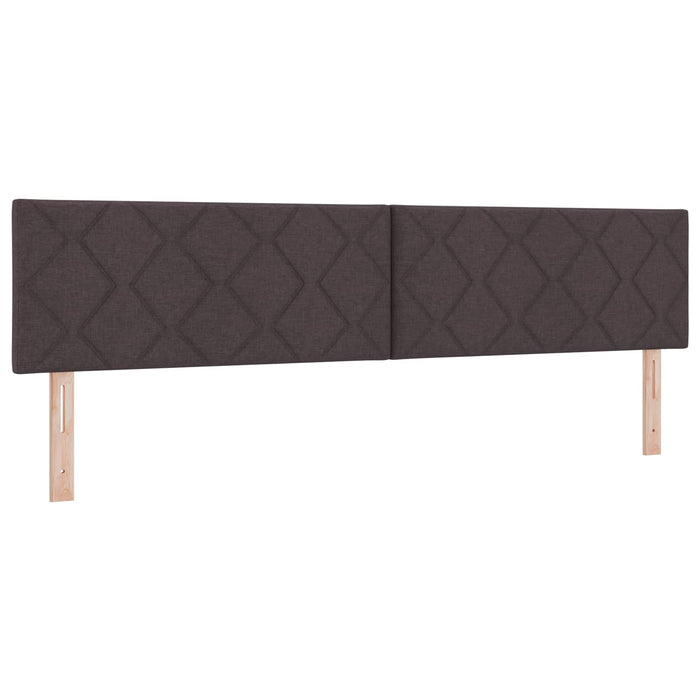 Pat Ottoman cu Saltea și LED Maro închis 200 x 200 cm Țesătură WALTI