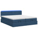 Pat Ottoman cu Saltea și LED albastru 200 x 200 cm Țesătură - WALTI WALTI