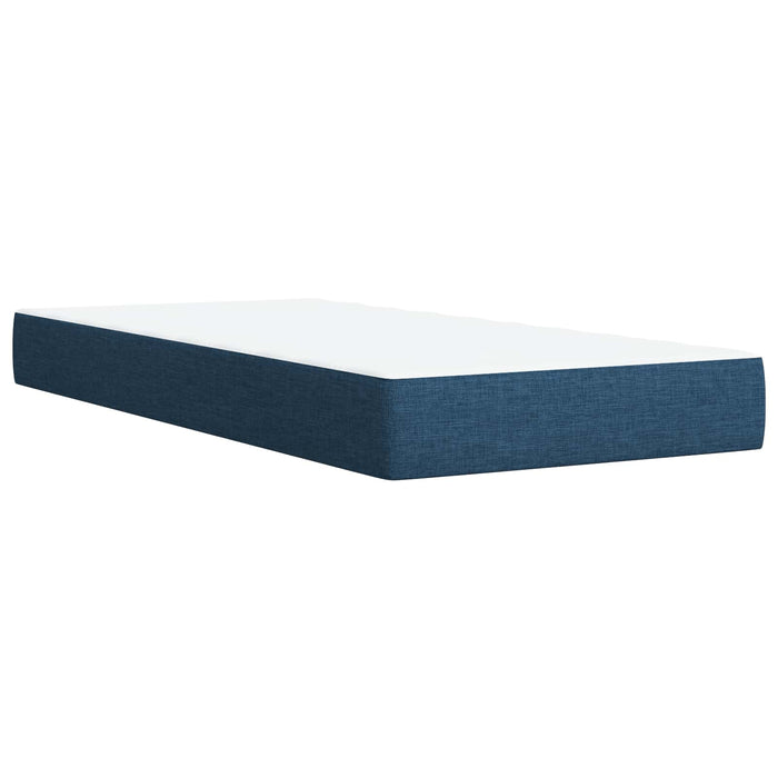 Pat Ottoman cu Saltea și LED albastru 160 x 200 cm Țesătură WALTI