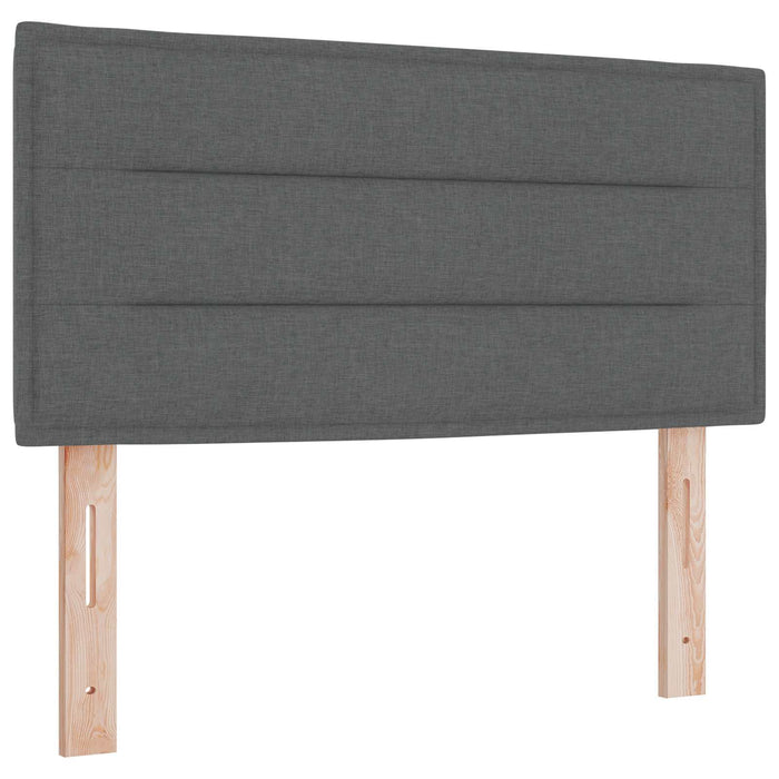 Pat ottoman cu saltea Gri închis 120 x 200 cm Țesătură WALTI