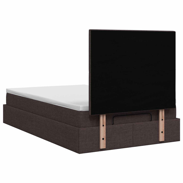 Pat ottoman cu saltea Maro închis 120 x 190 cm Țesătură - WALTI WALTI