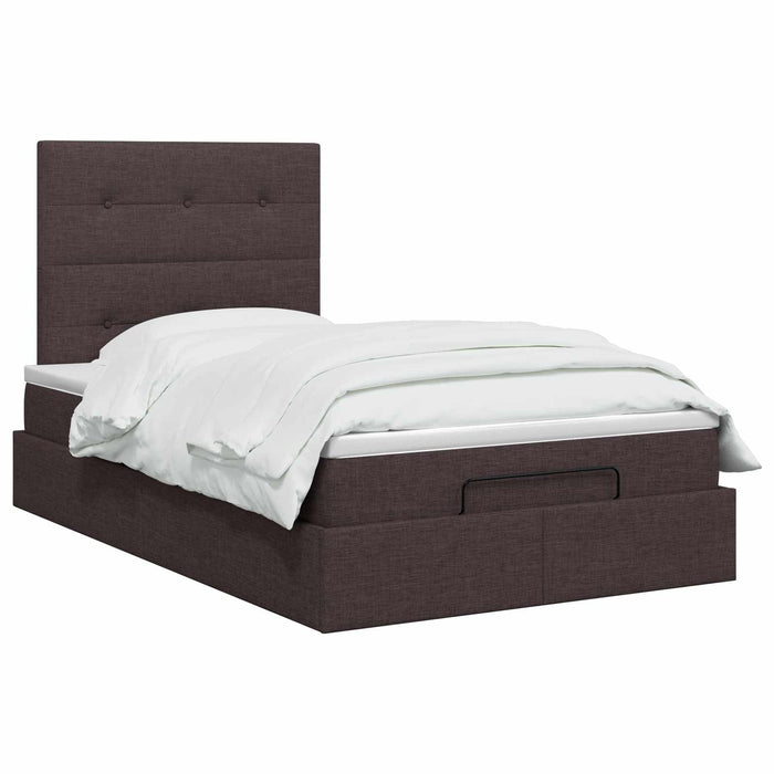Pat ottoman cu saltea Maro închis 120 x 190 cm Țesătură - WALTI WALTI
